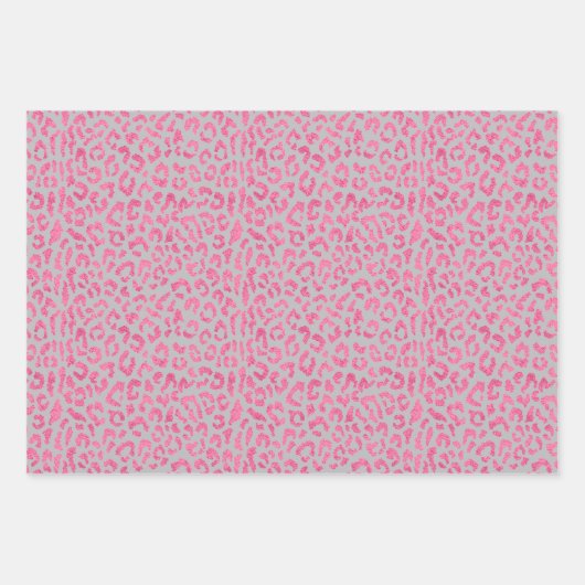 Pink Leopard Spots Geschenkpapier Set (Vorderseite 3)