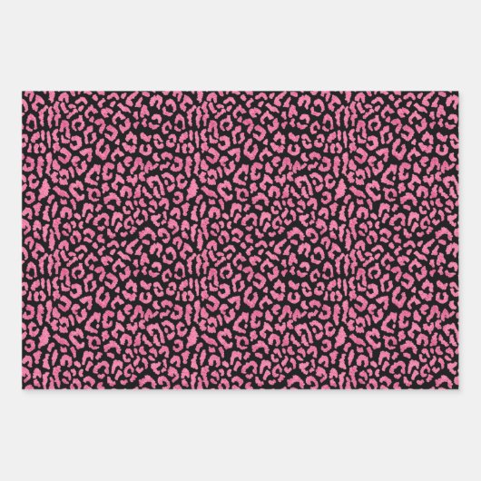 Pink Leopard Spots Geschenkpapier Set (Vorderseite 2)