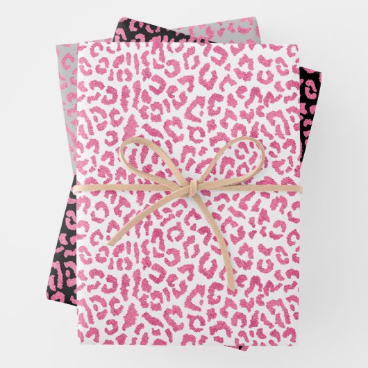Pink Leopard Spots Geschenkpapier Set (Beispiel)