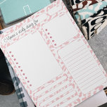 Pink Leopard Tagesplaner Hinweise und zu tun Liste Notizblock<br><div class="desc">Pink Leopard Tagesplaner Hinweise und zu tun Liste</div>