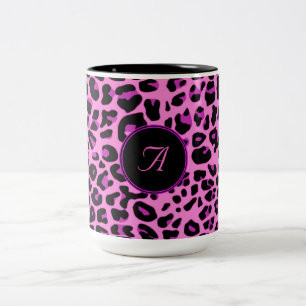 Pink Leopard-Tasse Zweifarbige Tasse