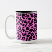 Pink Leopard-Tasse Zweifarbige Tasse (Links)