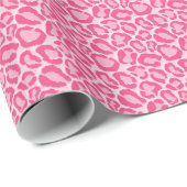 Pink Leopard Tierdruck Geschenkpapier (Rolleneckpunkt)