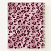 Pink Leopard Tierdruck mit Fauxfolie und Name Notizblock (Rückseite)