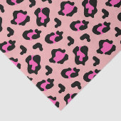 Pink Leopard Tierdruck Seidenpapier (Ausschnitt)