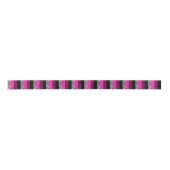 Pink-Leopard und Zebra-Tierdruck Satinband (Vorderseite)