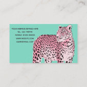 Pink Leopard Visitenkarte (Rückseite)