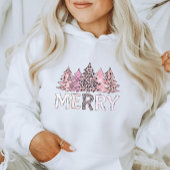 Pink Leopard Weihnachtsfest gemütlich Sweatshirt