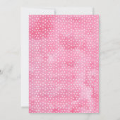 Pink Let's Flamingle Blumenblätterung Geburtstag Einladung (Rückseite)