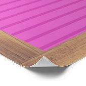 Pink Letter Board Signieren Benutzerdefiniertes Me Poster (Ecke)