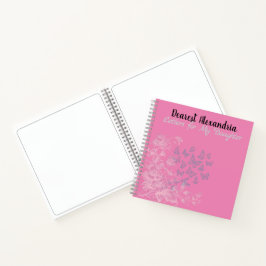 Pink Letters to My Daughter Memory Spiral Notebook Notizblock
