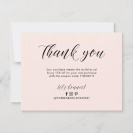 Pink Letting Business Package Danke Karte