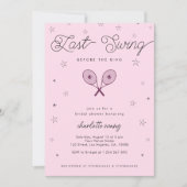 Pink | Letzter Schwung vor dem Ring-Brautparty Einladung (Vorderseite)