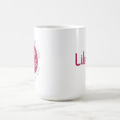 Pink Libra Zodiac Star Sign Persönlichkeit Kaffeetasse (Mittel)