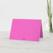 Pink Liebe Card für Valentinstag, Geburtstag etc. Ankündigung (Rückseite)