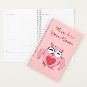 Pink Liebe Herzkugel Custom Planner Planer