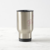 Pink-Liebe-Paris-Eiffel-Tower-einzigartig Reisebecher (Mittel)