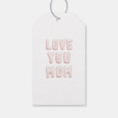 Pink Liebt dich Mama Muttertag Geschenkanhänger (Rückseite)