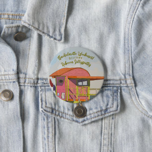Pink Lifeguard Vibes Bachelorette Wochenende Button