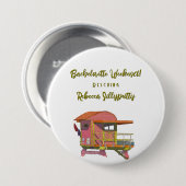 Pink Lifeguard Vibes Bachelorette Wochenende Button (Vorne & Hinten)