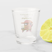 Pink Lifeguard Vibes Bachelorette Wochenende Schnapsglas (Rückseite)