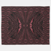 Pink Light Butterfly Fleecedecke (Vorderseite (Horizontal))