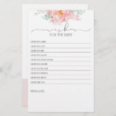 Pink Light Soft Blume Baby Duschgame (Vorne/Hinten)