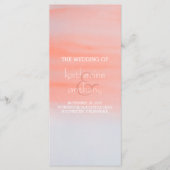 Pink Light Watercolor Swash Wedelprogramme Programm (Vorderseite)