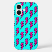 Pink Lighting Volt Mobile Phone Case 80s Design (Rückseite)