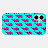 Pink Lighting Volt Mobile Phone Case 80s Design (Rückseite (Horizontal))