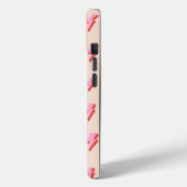 Pink Lightning Bolt Pattern Case-Mate iPhone Hülle (Rückseite / Links)