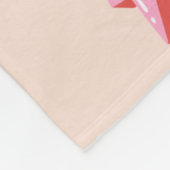 Pink Lightning Bolt Pattern Fleecedecke (Ecke)