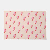 Pink Lightning Bolt Pattern Fußmatte (Vorderseite)