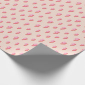 Pink Lightning Bolt Pattern Geschenkpapier (Ecke)