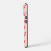 Pink Lightning Bolt Pattern iPhone 15 Hülle (Linke Seite)