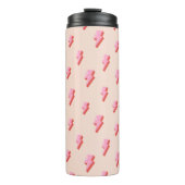 Pink Lightning Bolt Pattern Thermosbecher (Vorderseite)