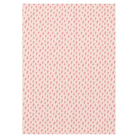 Pink Lightning Bolt Pattern Tischdecke (Vorderseite)