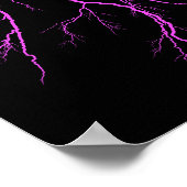 Pink Lightning Bolt ⚡ ⚡ Poster (Ecke)