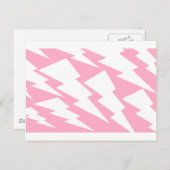Pink Lightning Bolt Postkarte (Vorne/Hinten)