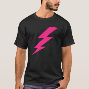 Pink Lightning Bolt Thunder 80er Jahre Theme Cos T-Shirt
