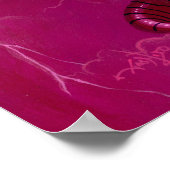 Pink Lightning Fantasy Fantasy Fee Print Poster (Ecke)