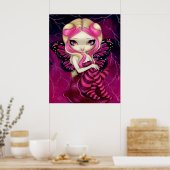 Pink Lightning Fantasy Fantasy Fee Print Poster (Küche)