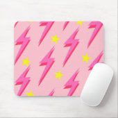 Pink Lightning Mouse Pad für trendige Schreibtisch Mousepad (Mit Mouse)