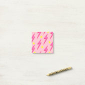 Pink Lightning Post-it Notes Stilvolle Organisatio Klebezettel (Auf Schreibtisch)