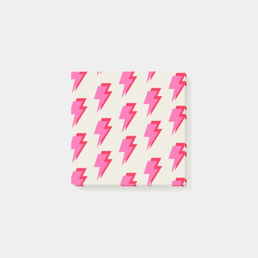 Pink Lightning Stilvolle Back-to-School Stationery Post-it Klebezettel (Vorderseite)