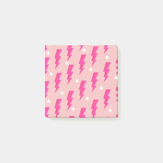 Pink Lightning Stilvolle Back-to-School Stationery Post-it Klebezettel (Vorderseite)