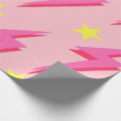 Pink Lightning Wrapping Paper für einzigartige Ges Geschenkpapier (Ecke)