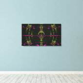 Pink Lights-Leinwand Leinwanddruck (Insitu (Holzboden))