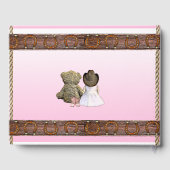 Pink Lil' Cowgirl Babydusche Gästebuch (Rückseite)