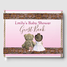 Pink Lil' Cowgirl Babydusche